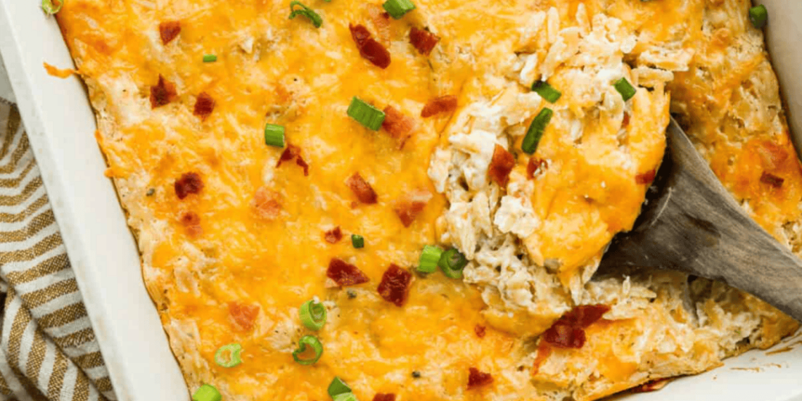 Creamy Crack Chicken Orzo with Bacon and Ranch