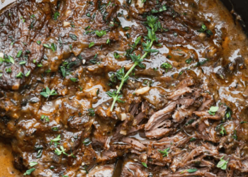Fall Apart Horseradish Pot Roast (Slow Cooker)