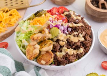Easy Burger Bowl (With Burger Sauce!)