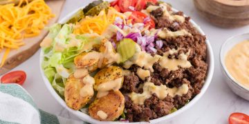 Easy Burger Bowl (With Burger Sauce!)