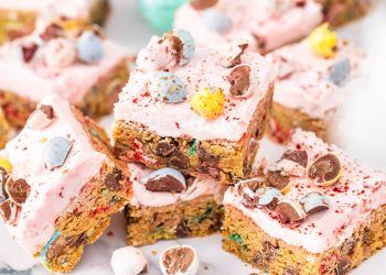 Cadbury Mini Egg Cookie Bars
