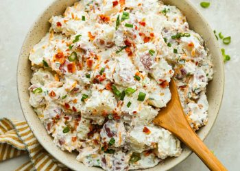 Crack Potato Salad with Bacon and Ranch (Easy Summer Side)