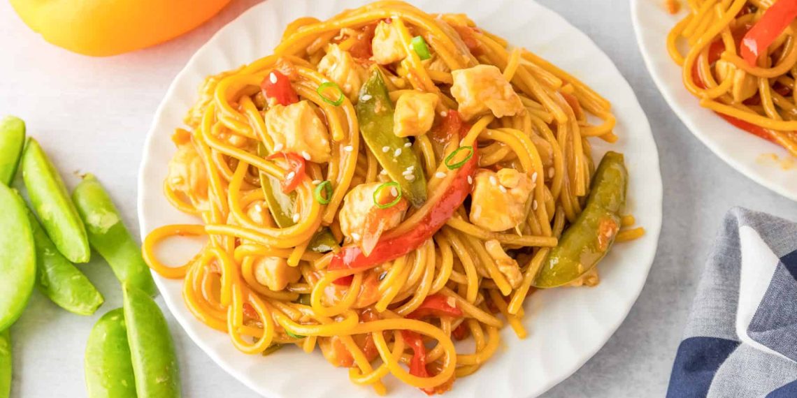 Honey Garlic Chicken Noodles (In Under 30 Minutes!)