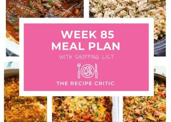 Easy Weekly Meal Plan Simple Family Dinners with Grocery List